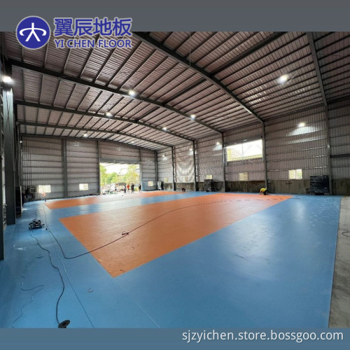 PVC Vinyl Material Professional Indoor Volleyball Court Floor 6.0 mm Sport Floor
